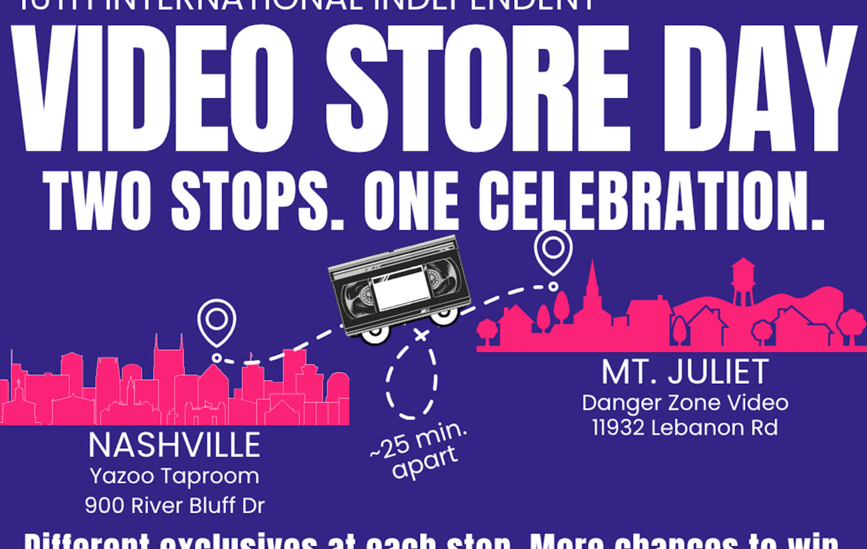 Video Store Day: Two stops. One celebration.